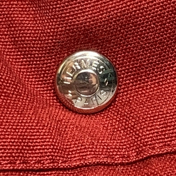 🌹 Hermès Red Fourre Tout MM Canvas Tote Bag NEW! - Picture 14 of 16